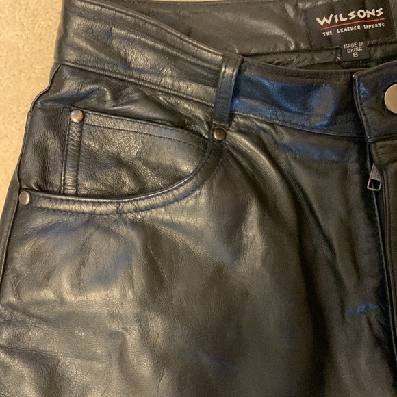Wilson leather size 6 woman’s pants - Picture 3 of 16